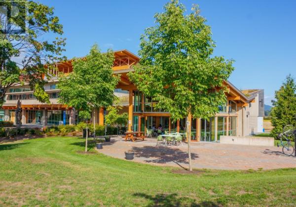 Image of Cowichan campus looking at cafe.